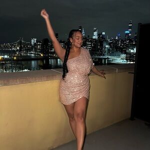 Sparkly Off The Shoulder Dress